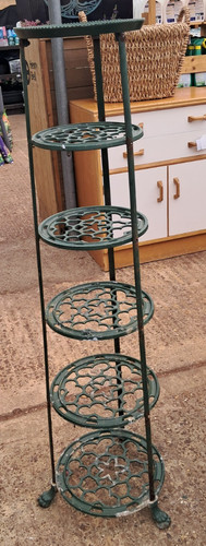 Vintage green painted metal - vintage,