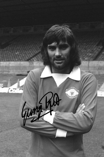 George best signed pre - signed, print