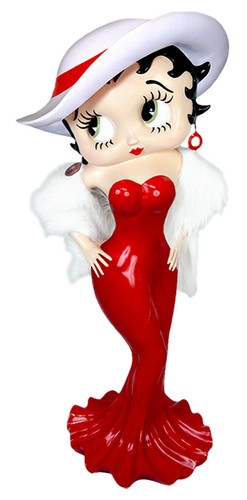 3ft large betty boop madam - betty, red