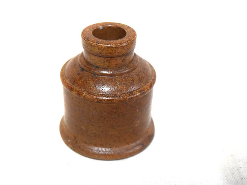 Antique stoneware ink bottle - stoneware,