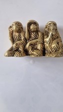 Brass 3 Miniature Wise Monkeys