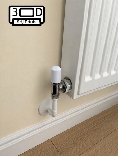 Radiator valve caps - valve, white