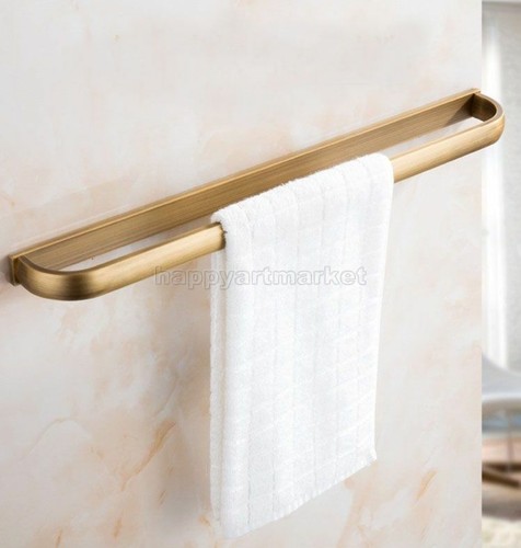 Antique brass towel rail - towel,