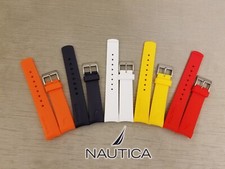 22 mm Authentic NAUTICA NTC Men’s NST Silicone Rubber Watch Band Strap