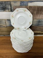 22 x Wedgwood Metallised Bone China Octagonal Floral Plates