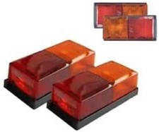 Rear Tail Board Lights 4 Function 12-24v Brake Indicator Plate Trailer Caravan