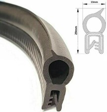 Large finned car boot seal rubber edge trim van boat truck caravan bonnet