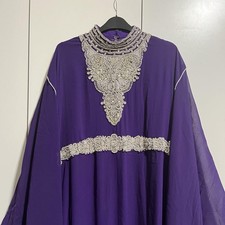 Purple Abaya Dress With