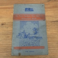 Ferguson System Disc Instruction Book In Good Condition