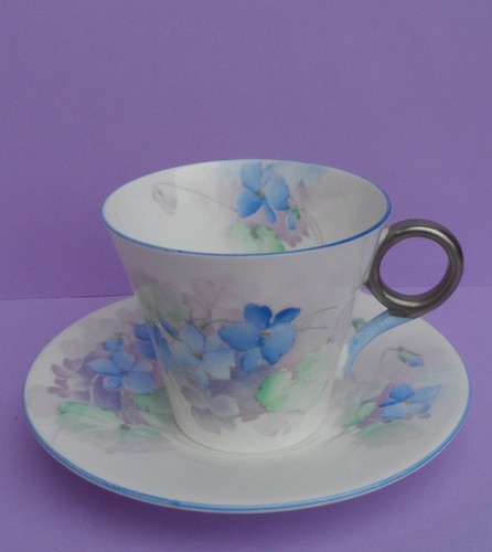 Shelley art deco violets - a,