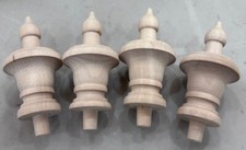 4UNFINISHED Wood Finial