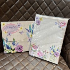 Colourful Flowers Writing Paper set 40 Sheets 20 Envelopes floral Letter Set