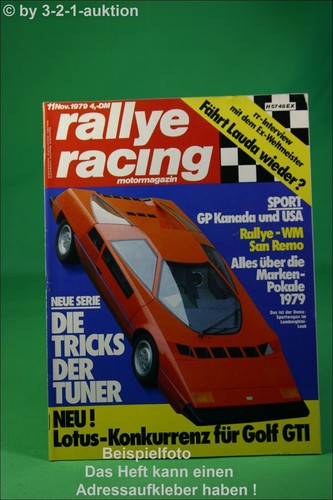 Rally racing talbot - racing, 11/79