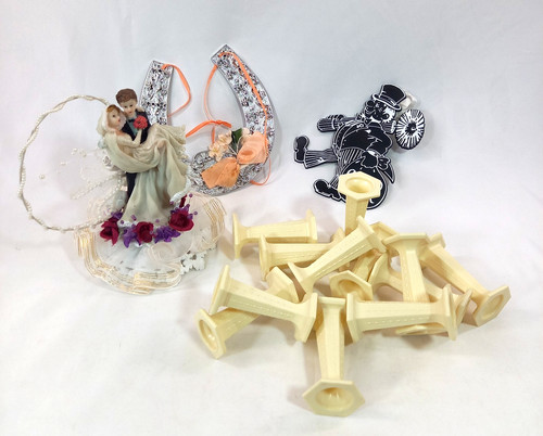 Wedding cake topper - bride, &