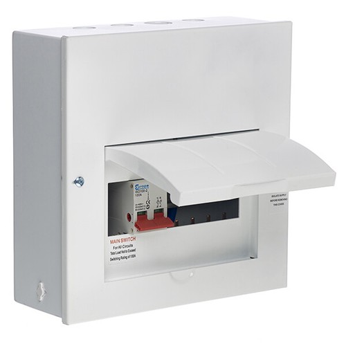 Way metal consumer unit - 8, fuse