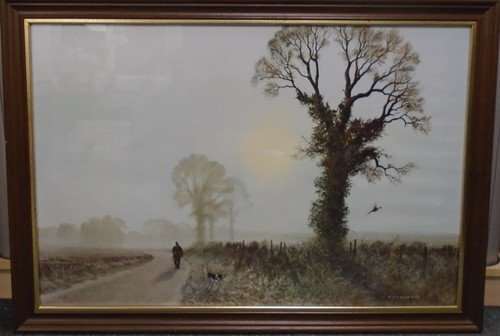 Framed print a frosty - framed,