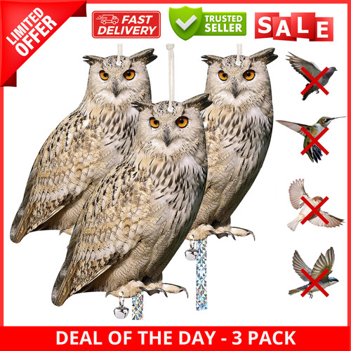3pcs owl bird scarer - owl, set
