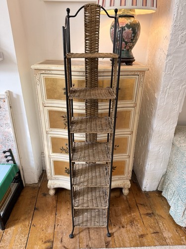 Vintage tall storage rack - vintage, cd