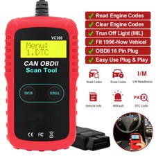 OBD2 Diagnostic Scanner Car Engine Error Fault Code Reader Erase Reset Tool 2024