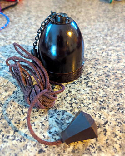 Bakelite bulb holders pull - bakelite,