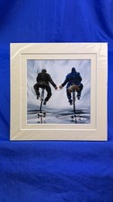 Signed Framed Cycling Artwork
