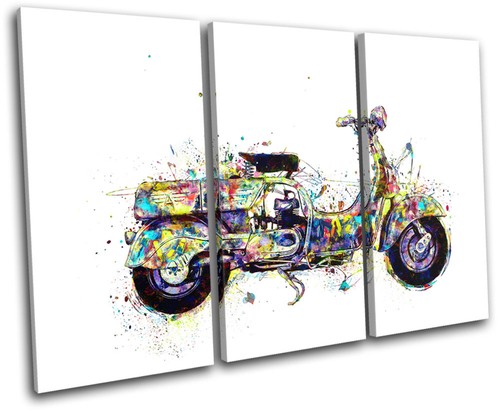 Moped scooter colourful - moped,
