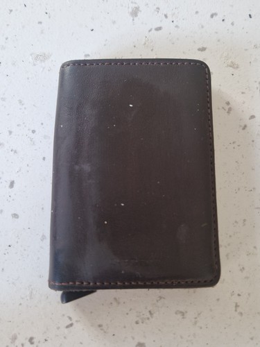 Secrid brown leather card - brown,