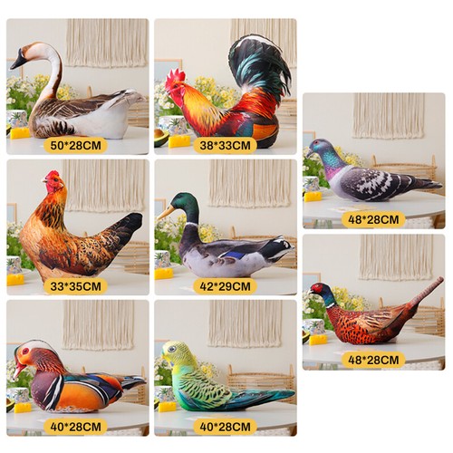 Simulation bird plush toy - 3d,