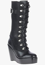 Harley-Davidson Women's Celina Black 10.75-Inch Fashion Wedge Boots, D84732