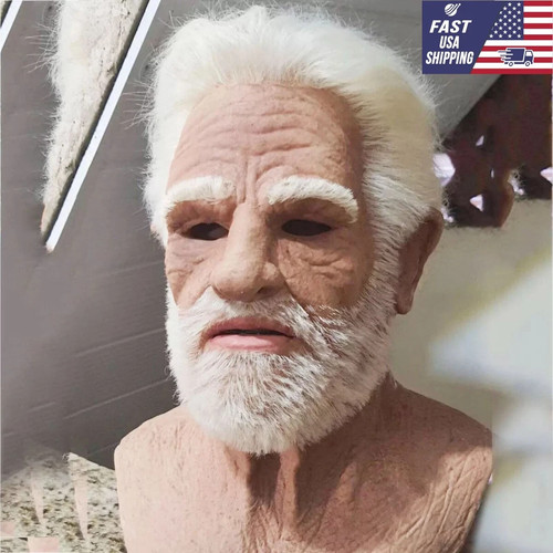 Halloween old man mask - halloween,