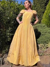 Vintage 1980s Ball gown Yellow