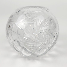 Small Vintage Cut Crystal Rose