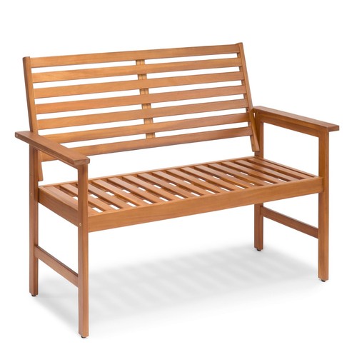 Wooden garden bench seater - wooden,