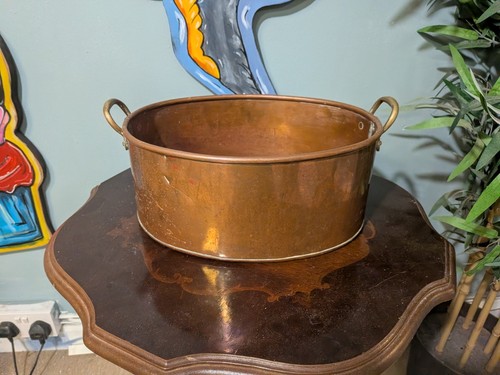 Vintage large oval copper - vintage,