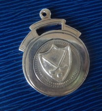 Irish Sterling Silver Fob Medal - Hurling or Shinty  h/m Dublin 1965 