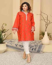 Ladies Indian Pakistani Kurti Kurta Cotton Embroidered Readymade Tunic Top