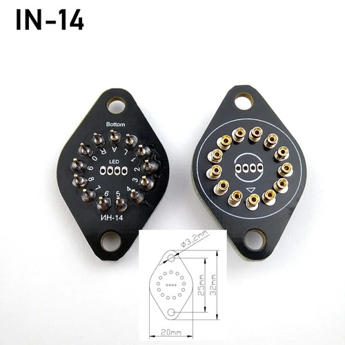Nixie tube holder socket plug - tube,