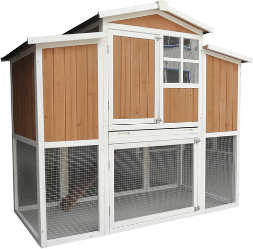 Backyard wood chicken coop - backyard,