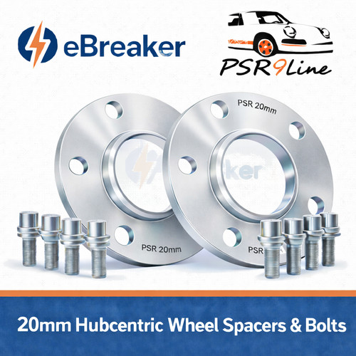 Silver porsche wheel spacers - silver,