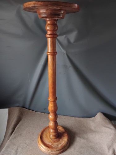 Vintage wooden pine turned - vintage,