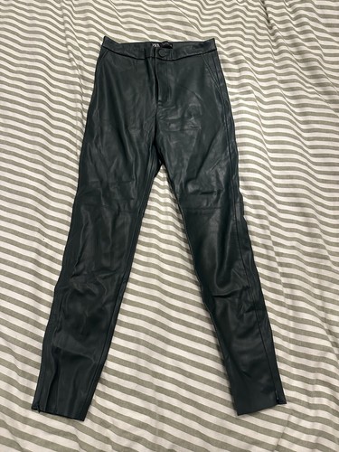 Zara high waisted dark green - zara,