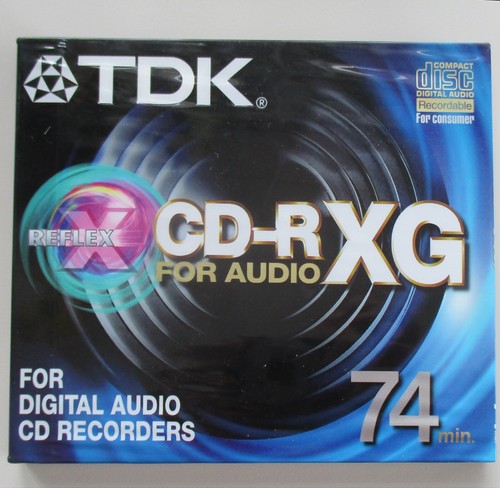 Tdk 74m recordable cds - tdk, xg