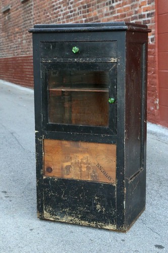 Antique medical dental cabinet - dental,