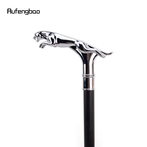 Silver leopard head walking - head,