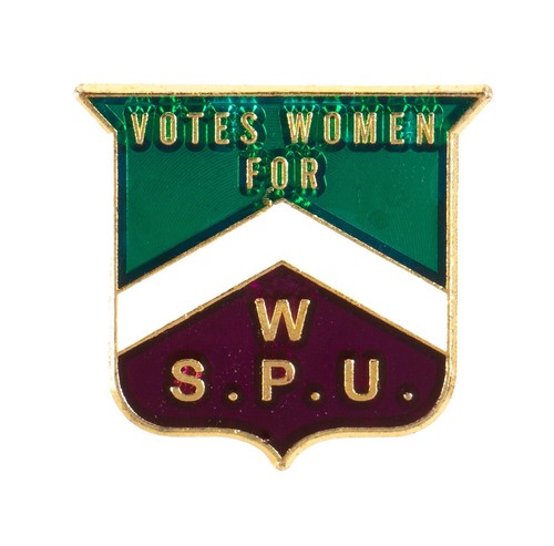 Shield suffragette - w.s.p.u.,