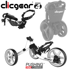 CLICGEAR MODEL 4.0 GOLF TROLLEY PUSH CART / 2025 MODEL / WHITE +FREE GIFT