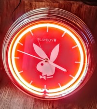 Playboy Neon Wall Clock Retro