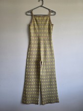 Zara Retro Lurex Jumpsuit Sz S
