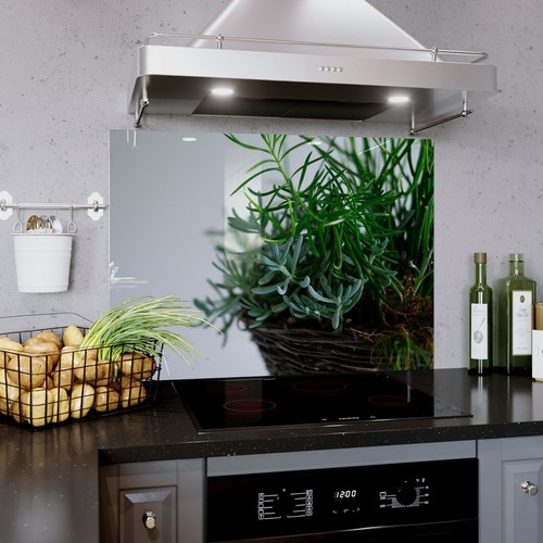 Glass splashback kitchen tile - glass,