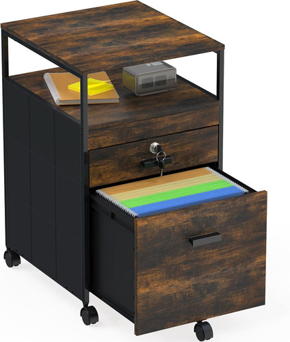 Rustic brown rolling mobile - rustic,